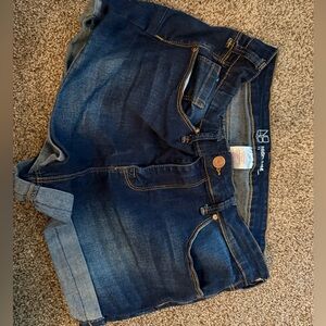 NOBO Dark Blue High Rise Shorts